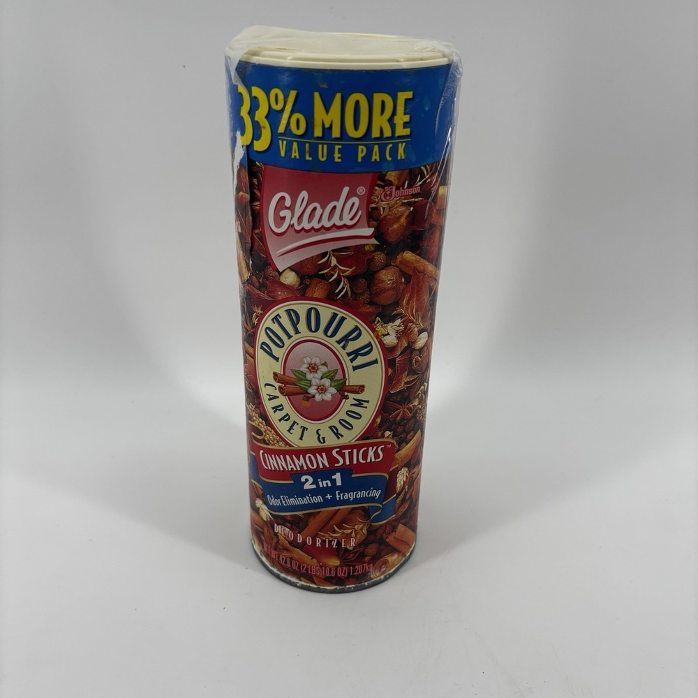 Glade Potpourri Carpet Deodorizer 1993 Cinnamon Sticks Fall Scent Full Prop